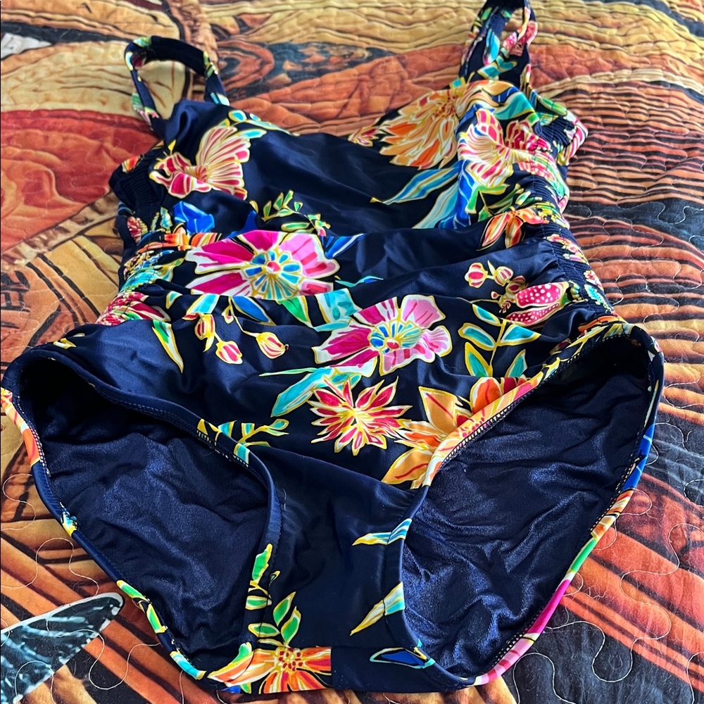 Vibrant Floral One Piece Swimsuit
